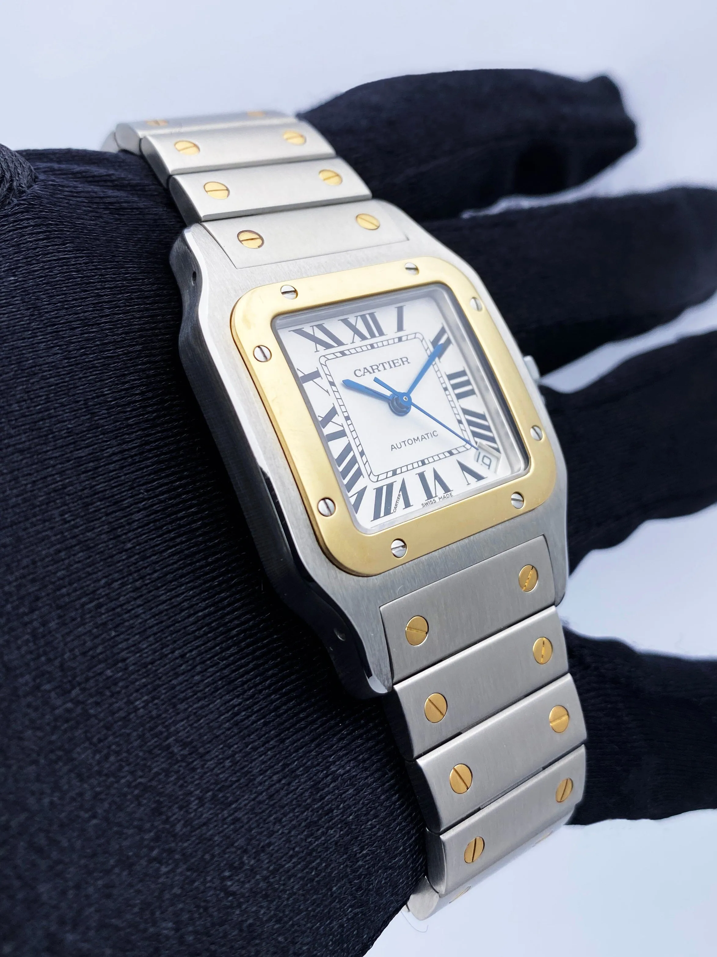 Cartier Santos Galbee W20099C4 Two-Tone Mens Watch Box Papers