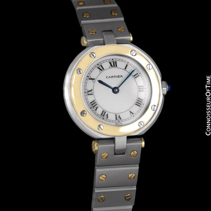 Cartier Santos Vendome Ladies Quartz Watch - Stainless Steel & 18K Gold