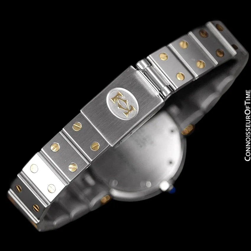 Cartier Santos Vendome Ladies Quartz Watch - Stainless Steel & 18K Gold