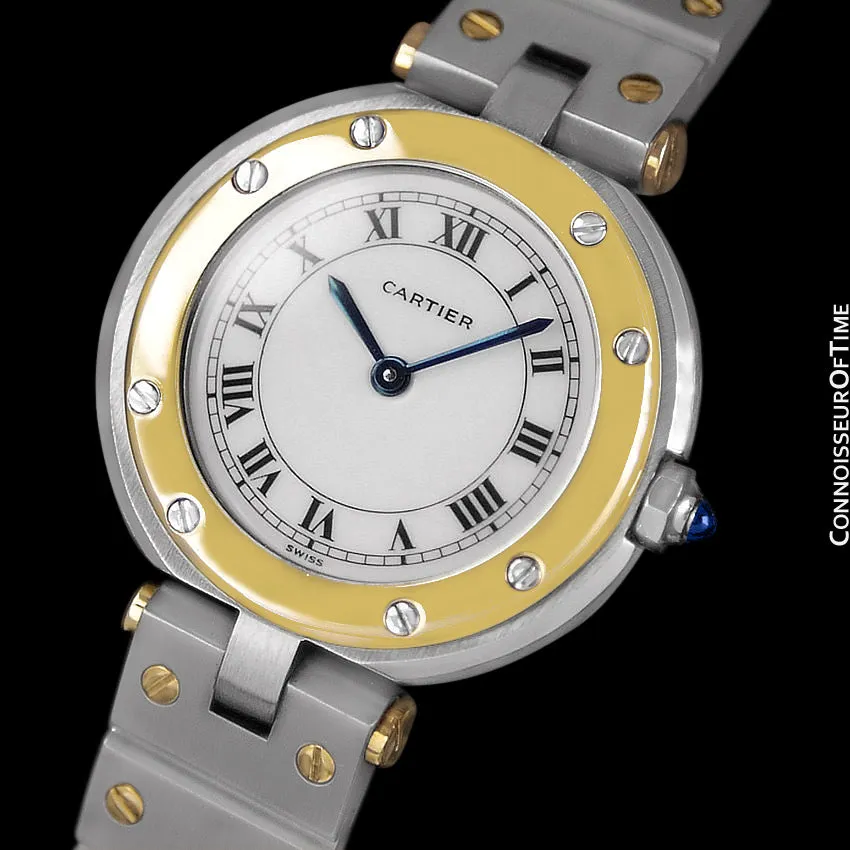 Cartier Santos Vendome Ladies Quartz Watch - Stainless Steel & 18K Gold