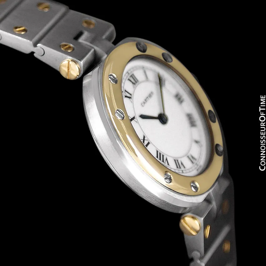 Cartier Santos Vendome Ladies Quartz Watch - Stainless Steel & 18K Gold
