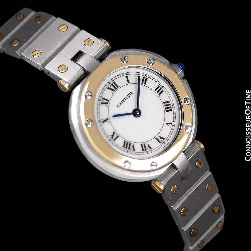 Cartier Santos Vendome Ladies Quartz Watch - Stainless Steel & 18K Gold