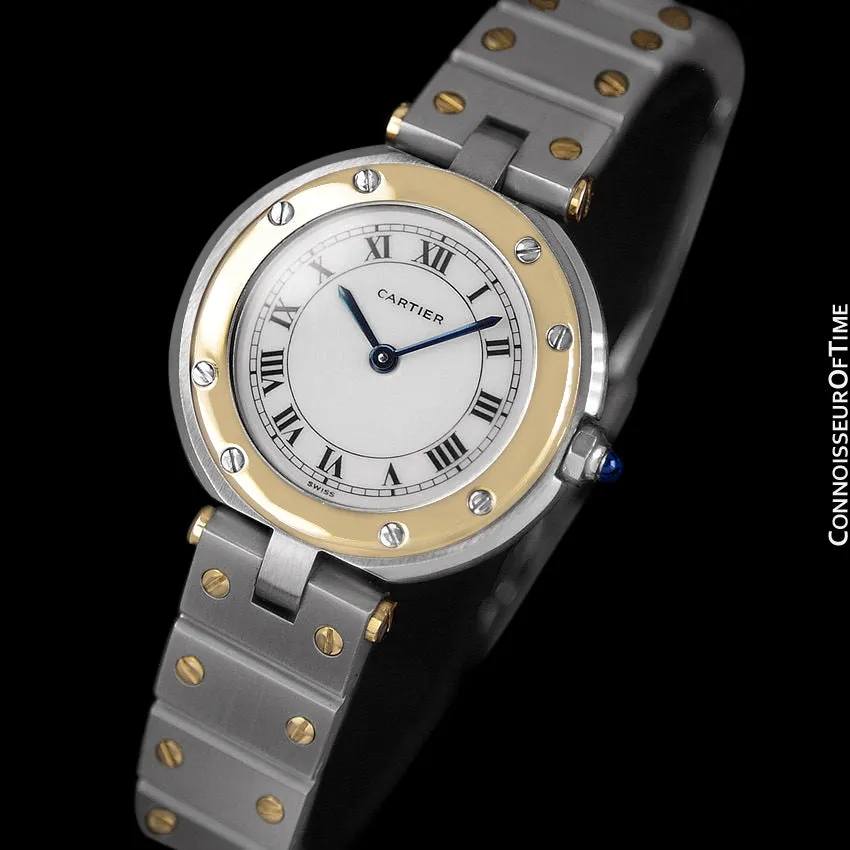 Cartier Santos Vendome Ladies Quartz Watch - Stainless Steel & 18K Gold