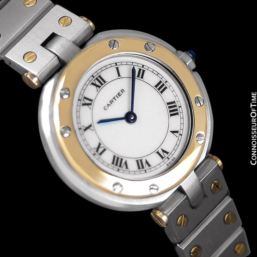 Cartier Santos Vendome Ladies Quartz Watch - Stainless Steel & 18K Gold