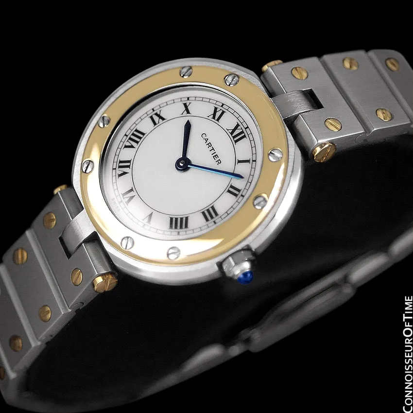 Cartier Santos Vendome Ladies Quartz Watch - Stainless Steel & 18K Gold
