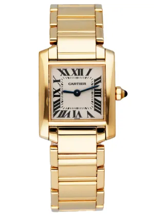 Cartier Tank Francaise W50002N2 Yellow Gold Ladies Watch