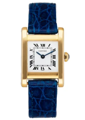 Cartier Tank Paris 18K Yellow Gold Ladies Watch