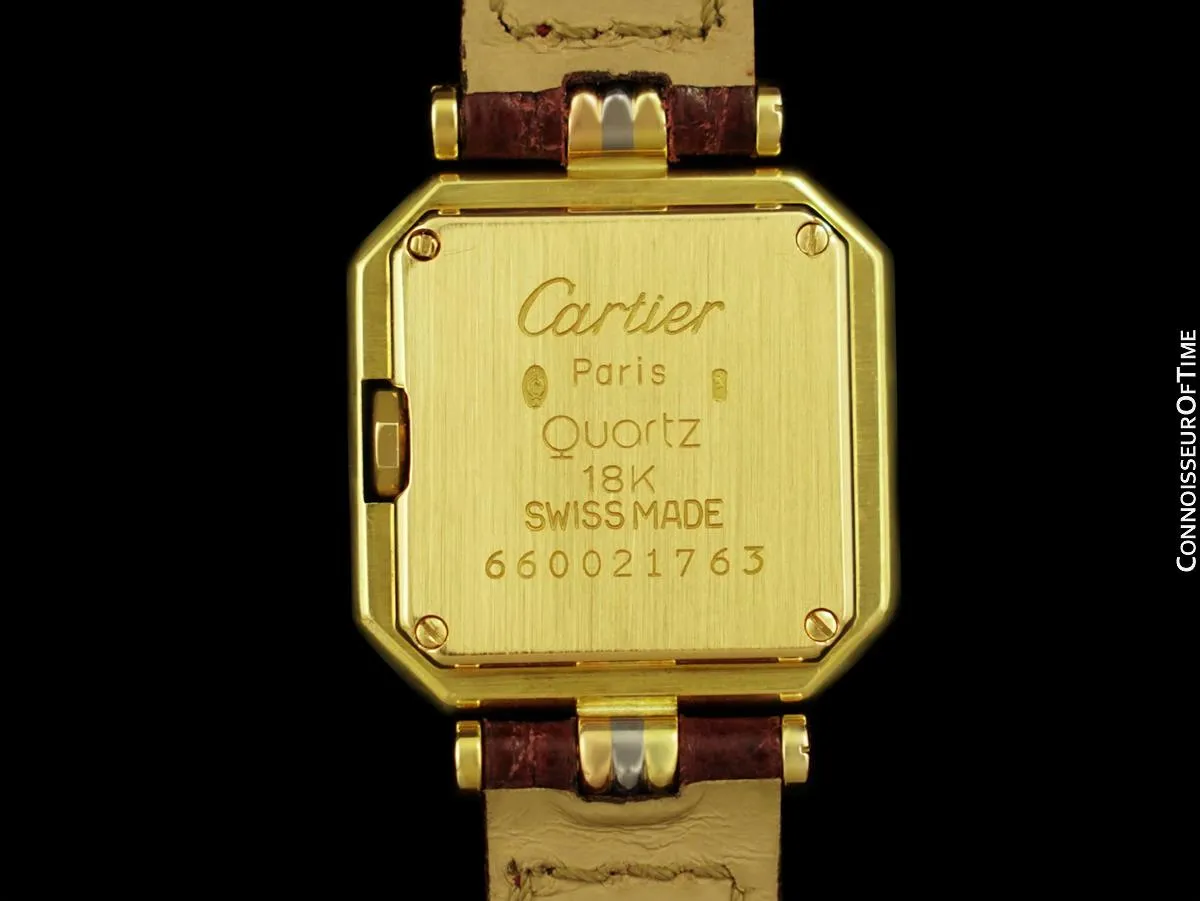 Cartier Vendome Trinity Ceinture Ladies Solid 18K Gold Watch - Yellow, White & Rose Gold