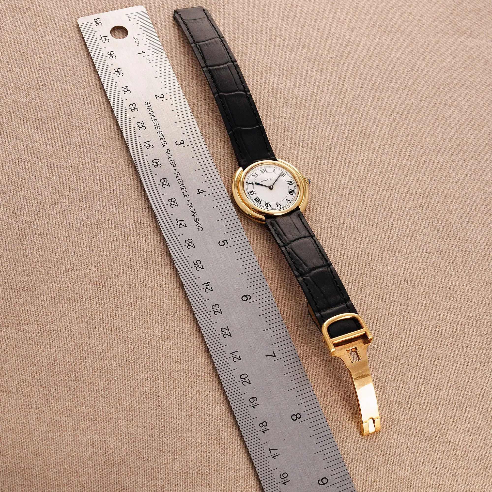 Cartier Yellow Gold Vendome Automatic Watch
