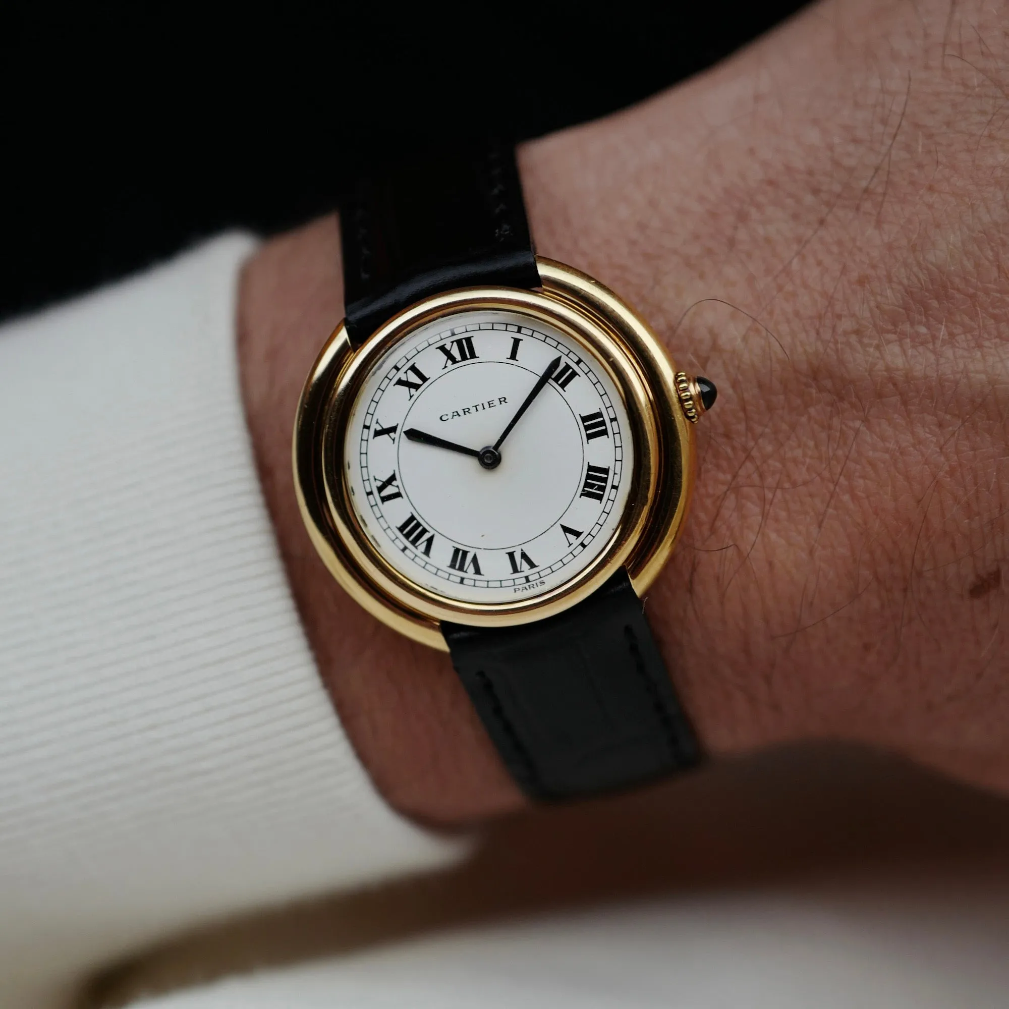 Cartier Yellow Gold Vendome Automatic Watch