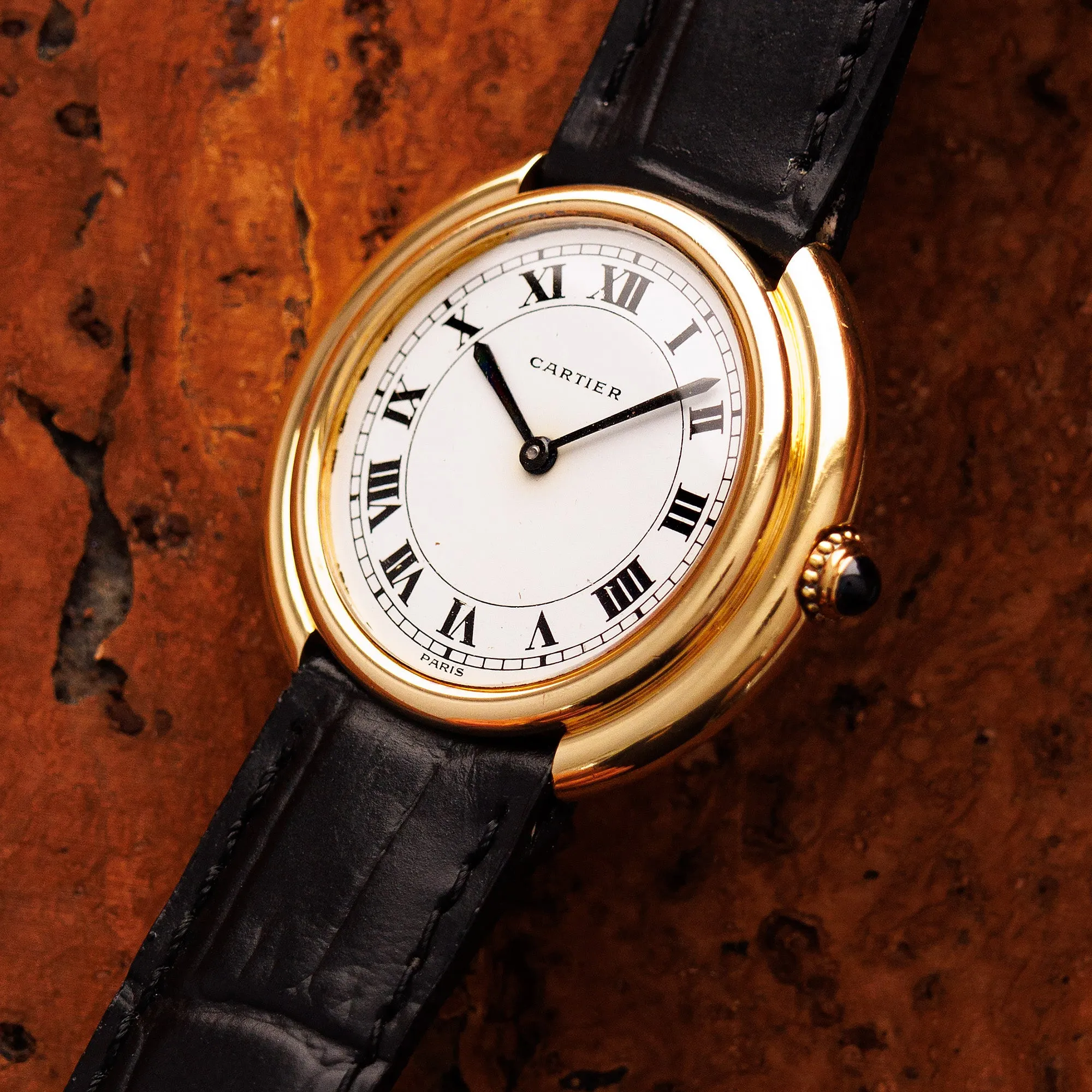 Cartier Yellow Gold Vendome Automatic Watch