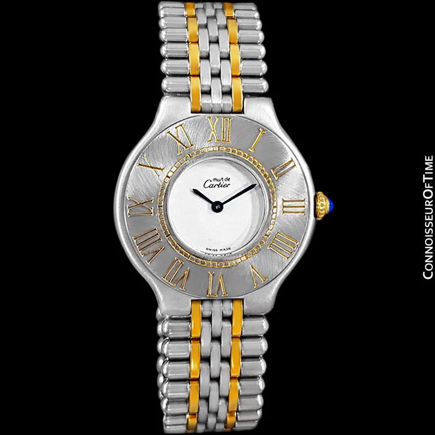Cartier Must De 21C Ladies Watch - Stainless Steel & 18K Gold