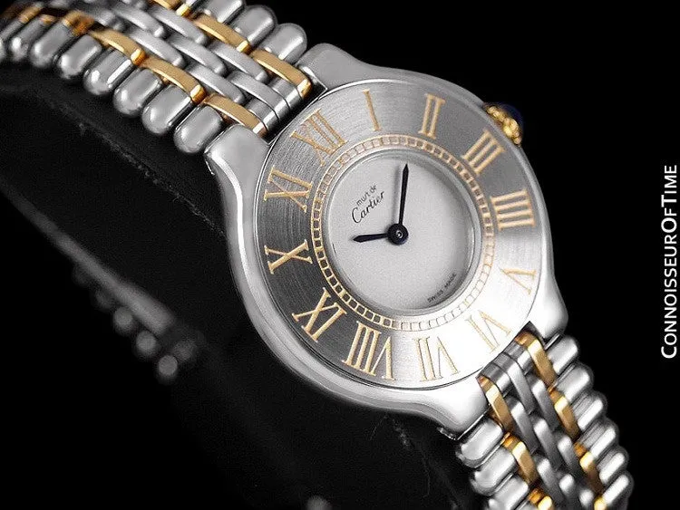 Cartier Must De 21C Ladies Watch - Stainless Steel & 18K Gold