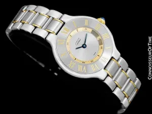 Cartier Must De 21C Ladies Watch - Stainless Steel & 18K Gold