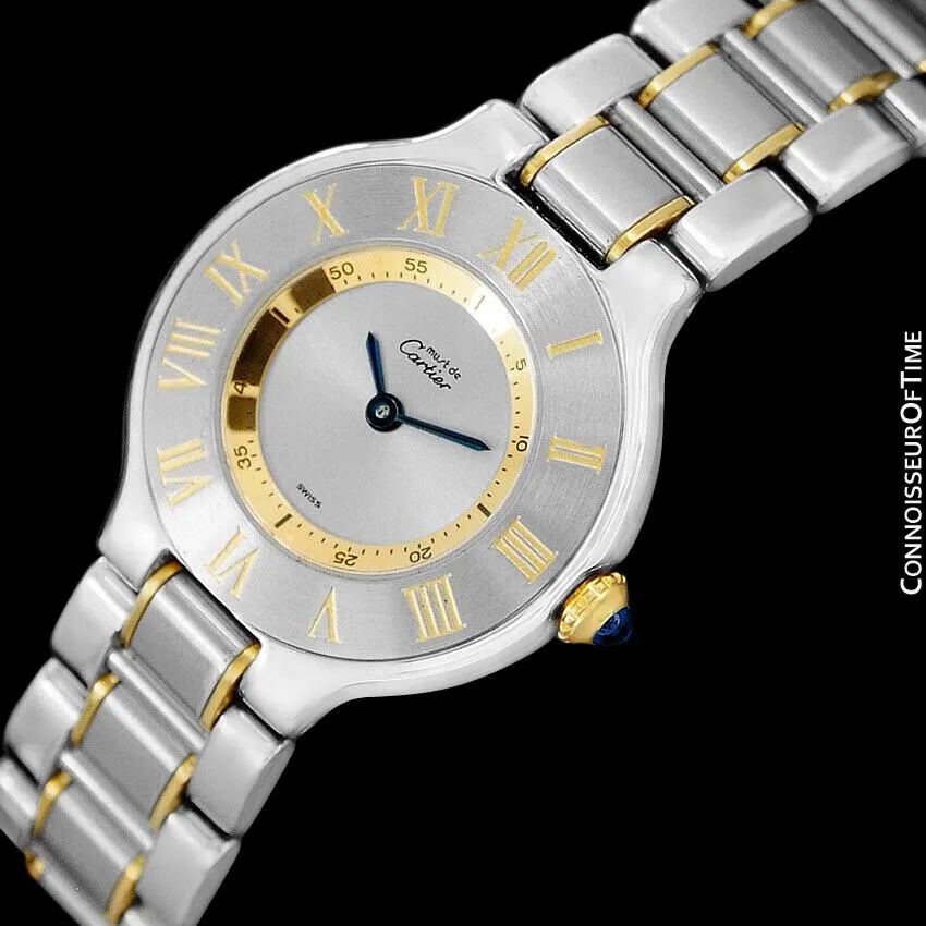 Cartier Must De 21C Ladies Watch - Stainless Steel & 18K Gold