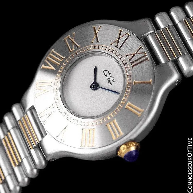 Cartier Must De 21C Ladies Watch - Stainless Steel & 18K Gold