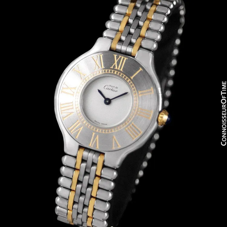 Cartier Must De 21C Ladies Watch - Stainless Steel & 18K Gold