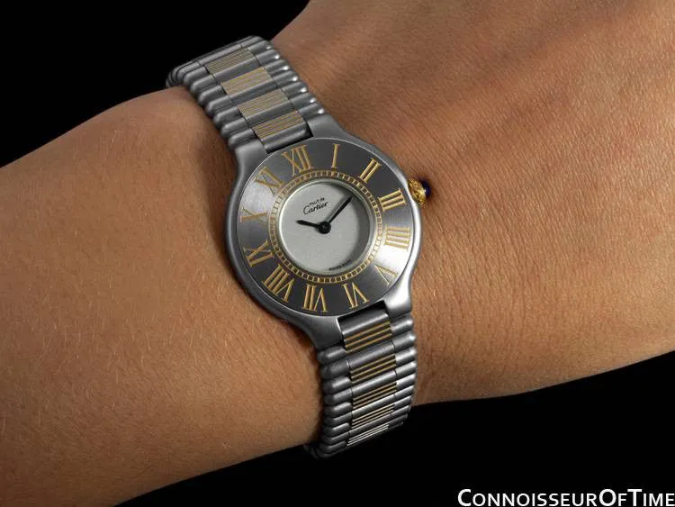 Cartier Must De 21C Ladies Watch - Stainless Steel & 18K Gold