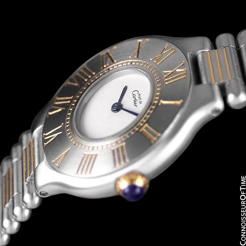 Cartier Must De 21C Ladies Watch - Stainless Steel & 18K Gold