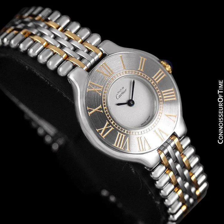 Cartier Must De 21C Ladies Watch - Stainless Steel & 18K Gold