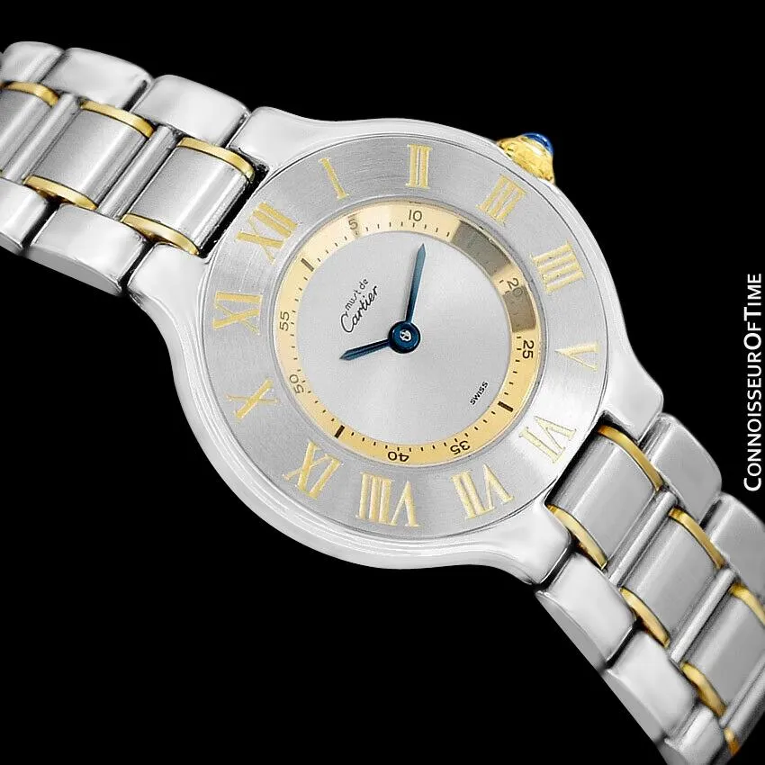 Cartier Must De 21C Ladies Watch - Stainless Steel & 18K Gold