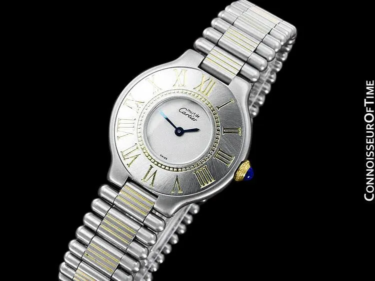 Cartier Must De 21C Ladies Watch - Stainless Steel & 18K Gold