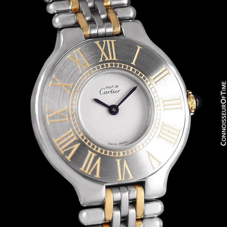 Cartier Must De 21C Ladies Watch - Stainless Steel & 18K Gold