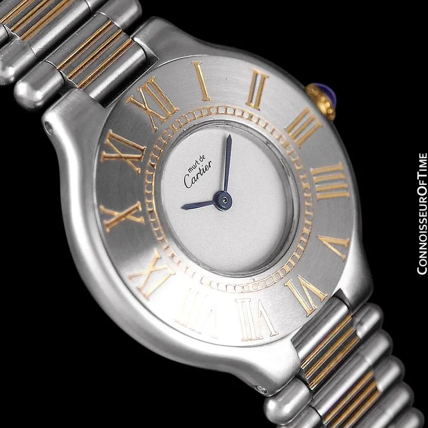 Cartier Must De 21C Ladies Watch - Stainless Steel & 18K Gold