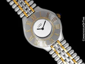 Cartier Must De 21C Ladies Watch - Stainless Steel & 18K Gold