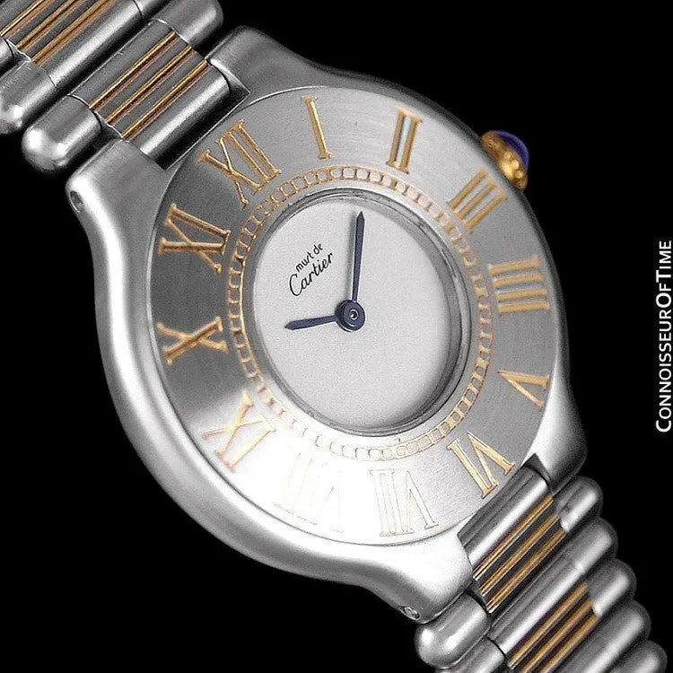 Cartier Must De 21C Ladies Watch - Stainless Steel & 18K Gold