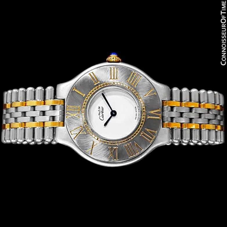 Cartier Must De 21C Ladies Watch - Stainless Steel & 18K Gold