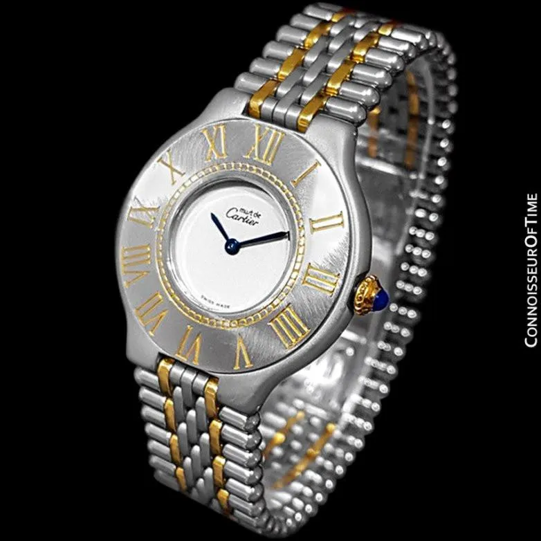 Cartier Must De 21C Ladies Watch - Stainless Steel & 18K Gold