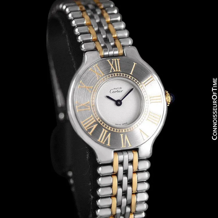 Cartier Must De 21C Ladies Watch - Stainless Steel & 18K Gold
