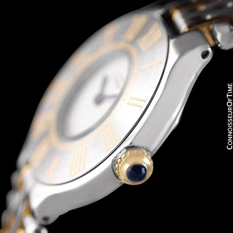 Cartier Must De 21C Ladies Watch - Stainless Steel & 18K Gold
