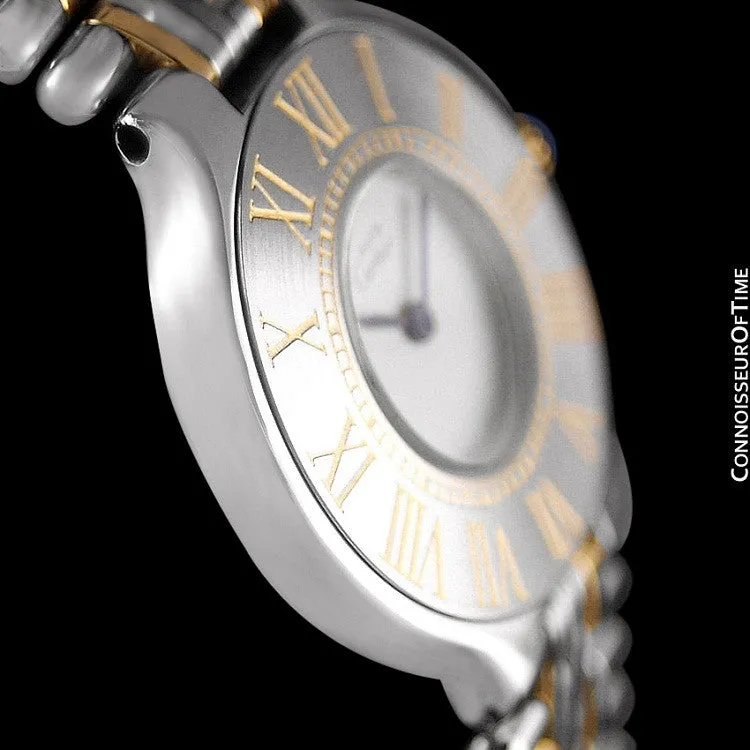 Cartier Must De 21C Ladies Watch - Stainless Steel & 18K Gold