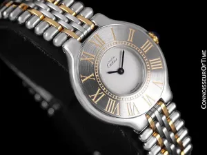 Cartier Must De 21C Ladies Watch - Stainless Steel & 18K Gold