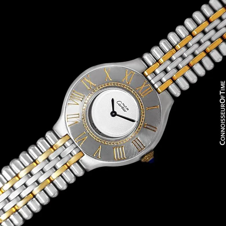 Cartier Must De 21C Ladies Watch - Stainless Steel & 18K Gold