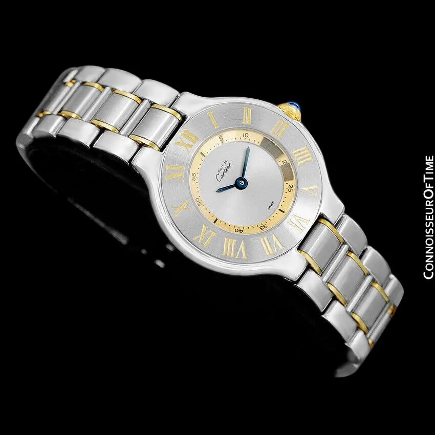 Cartier Must De 21C Ladies Watch - Stainless Steel & 18K Gold