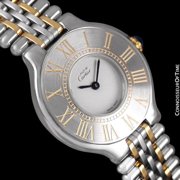 Cartier Must De 21C Ladies Watch - Stainless Steel & 18K Gold