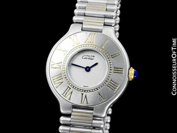 Cartier Must De 21C Ladies Watch - Stainless Steel & 18K Gold