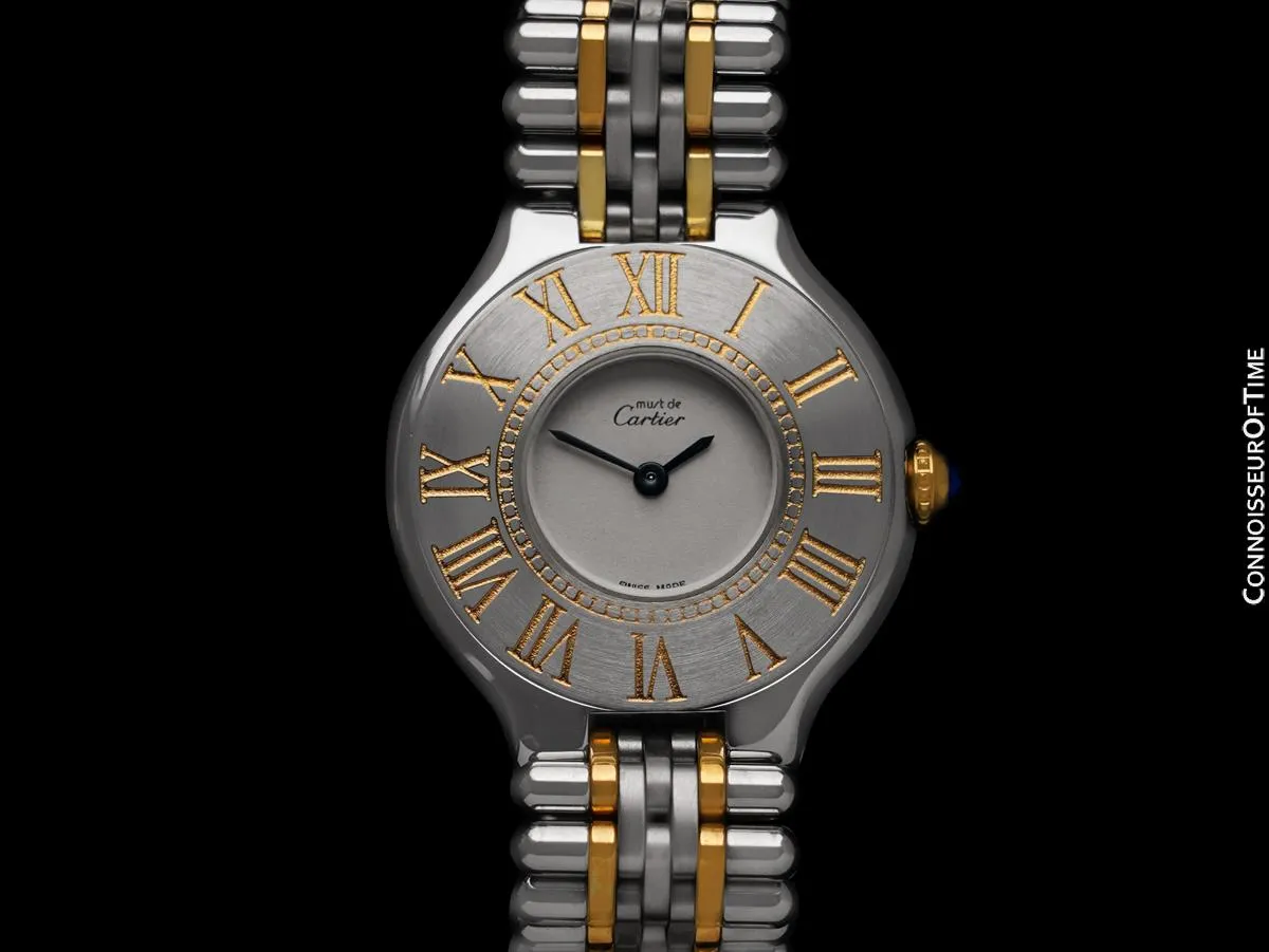 Cartier Must De 21C Ladies Watch - Stainless Steel & 18K Gold