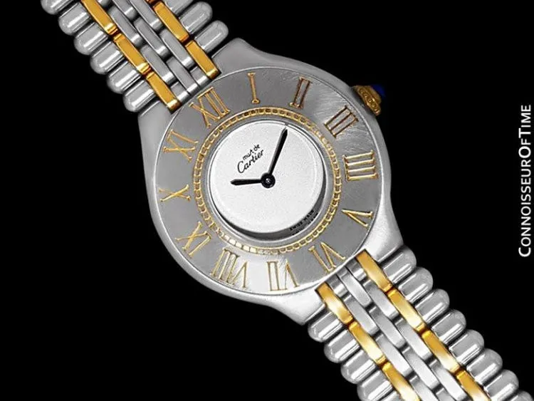 Cartier Must De 21C Ladies Watch - Stainless Steel & 18K Gold