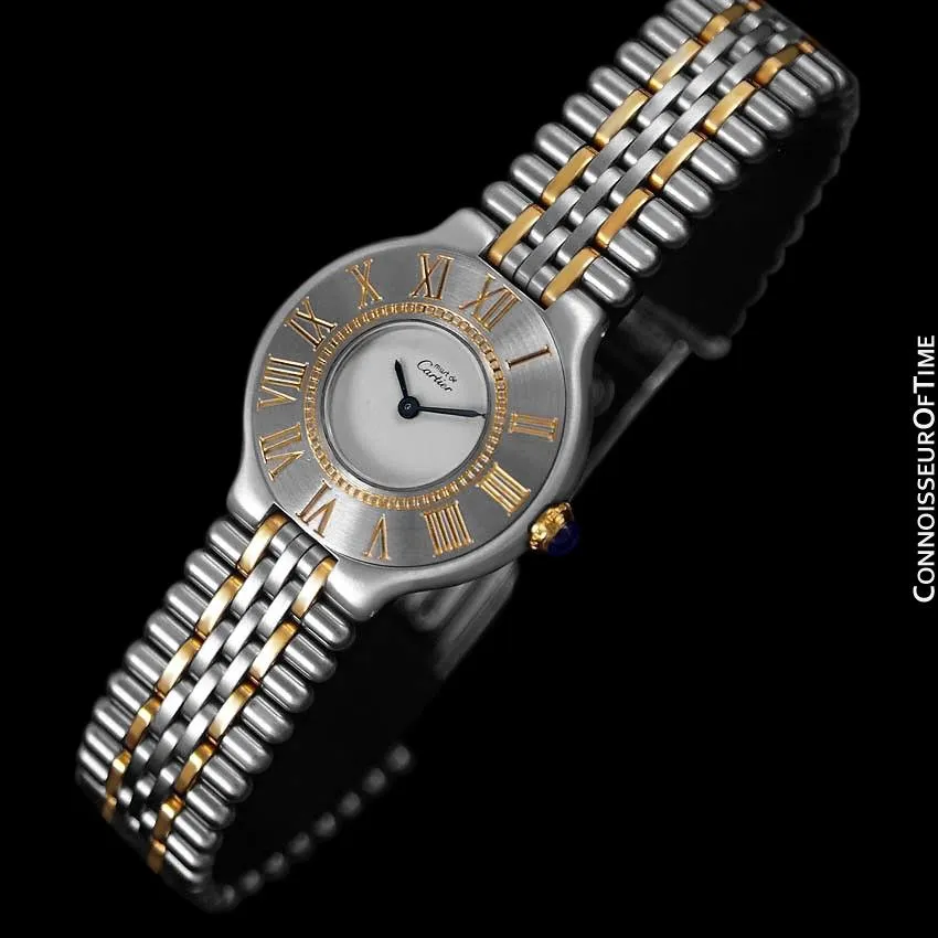 Cartier Must De 21C Ladies Watch - Stainless Steel and 18K Gold