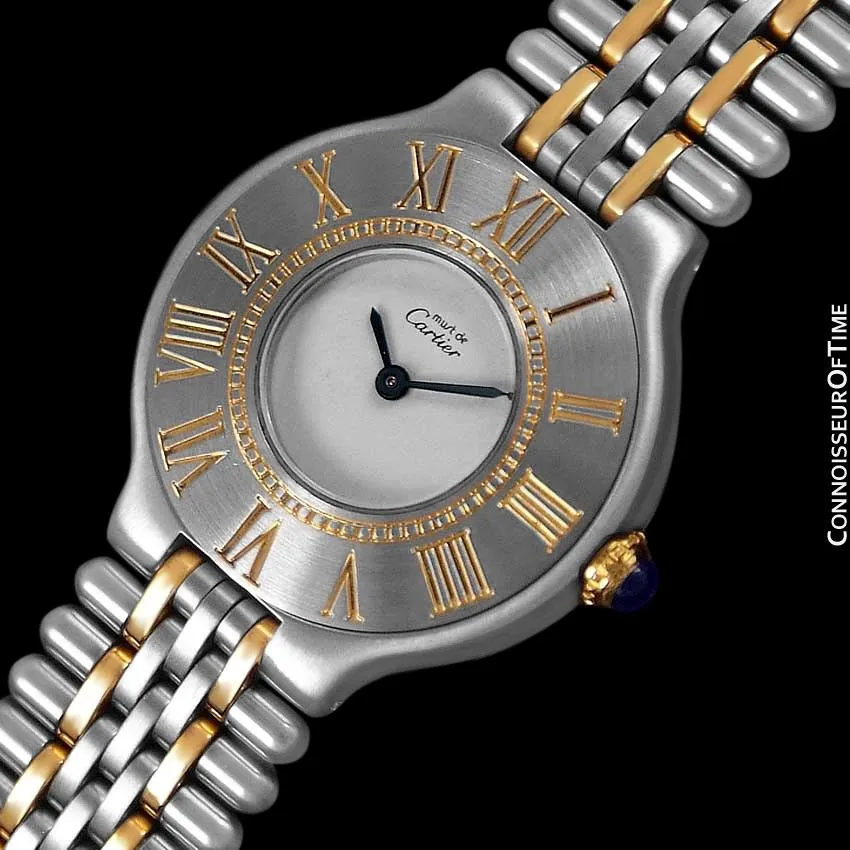 Cartier Must De 21C Ladies Watch - Stainless Steel and 18K Gold