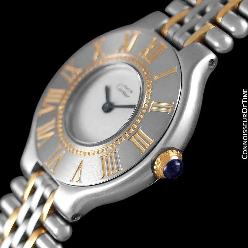 Cartier Must De 21C Ladies Watch - Stainless Steel and 18K Gold
