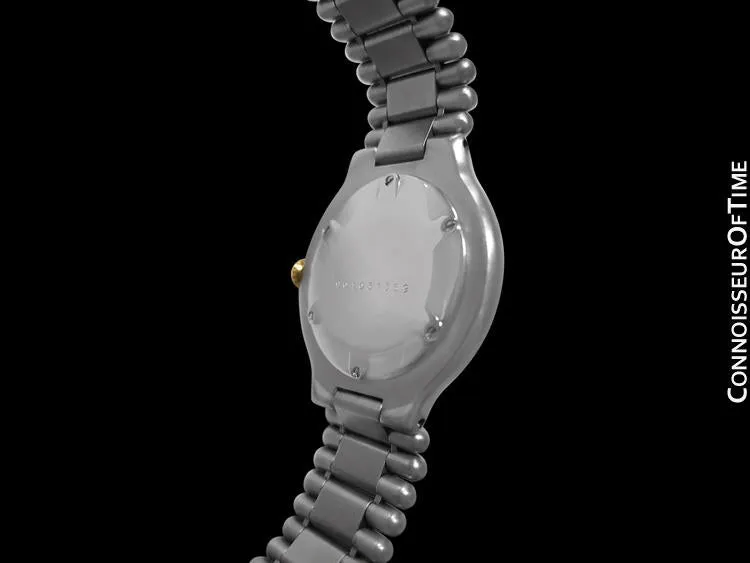 Cartier Must De 21C Mens Midsize Unisex Watch - Stainless Steel & 18K Gold