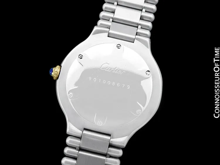 Cartier Must De 21C Mens Midsize Unisex Watch - Stainless Steel & 18K Gold