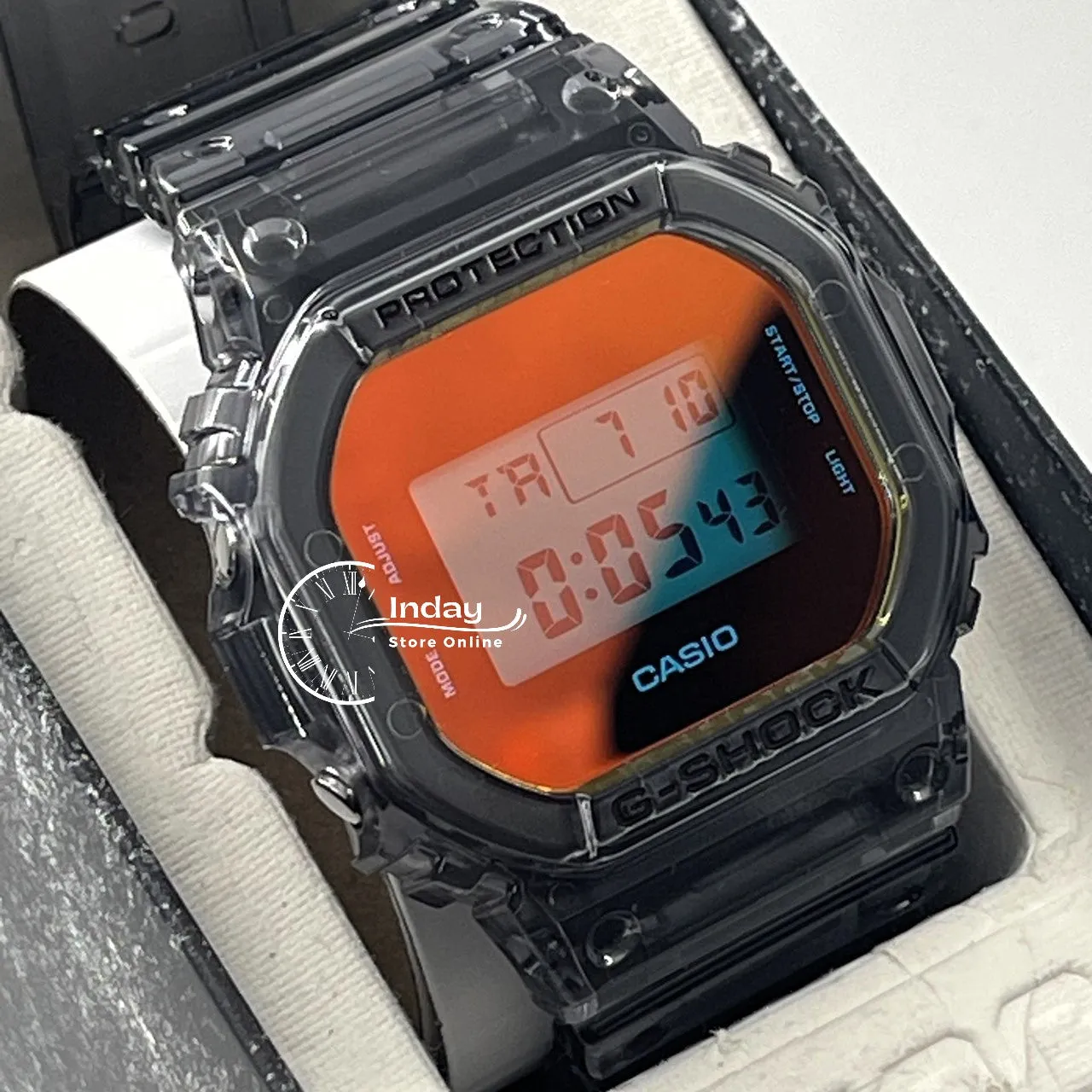 Casio G-Shock Men's Watch DW-5600TLS-8 Resin Band Mineral Glass Shock Resistant