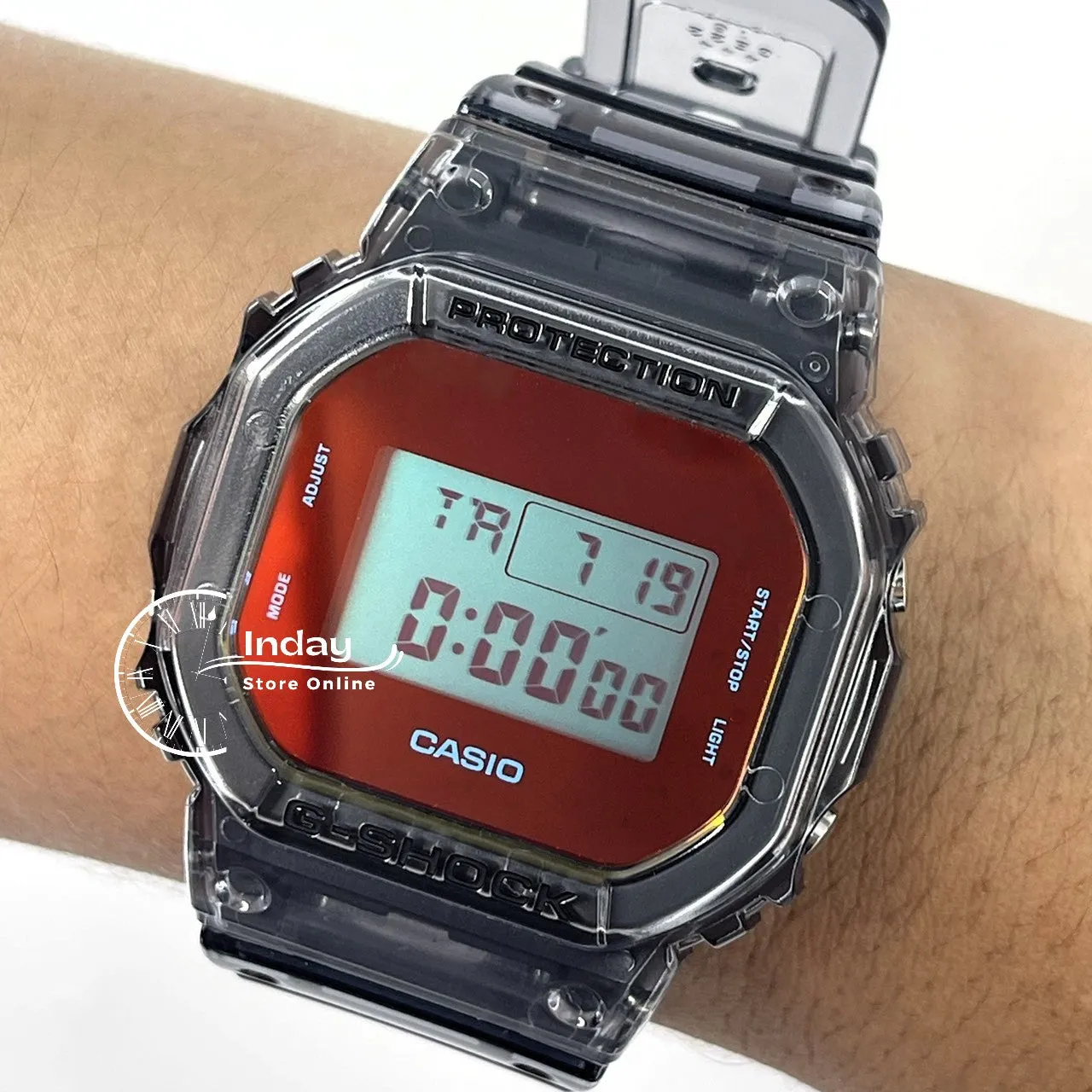 Casio G-Shock Men's Watch DW-5600TLS-8 Resin Band Mineral Glass Shock Resistant