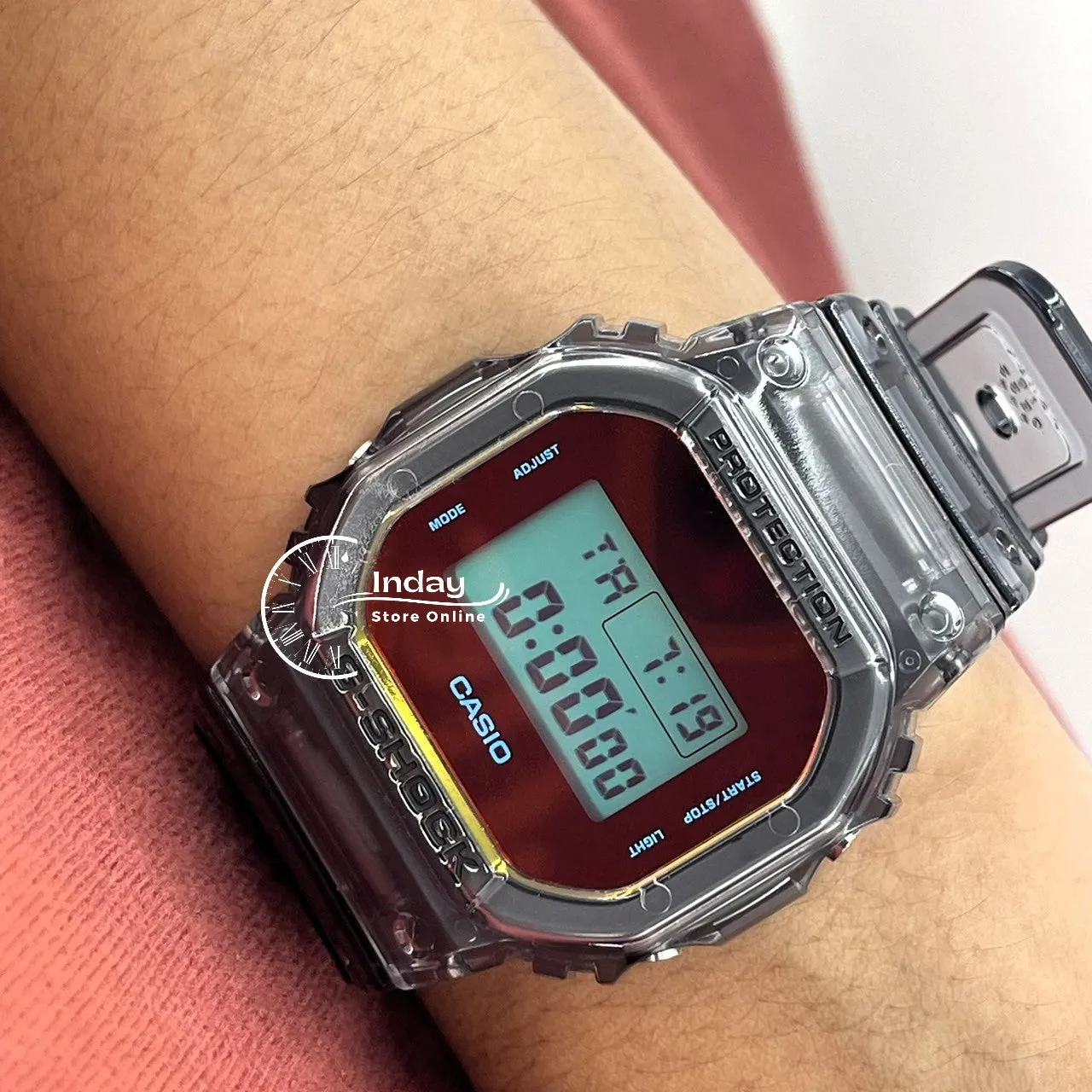 Casio G-Shock Men's Watch DW-5600TLS-8 Resin Band Mineral Glass Shock Resistant